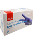 Derma² 3mil Nitrile Exam Gloves, Blue, Medium