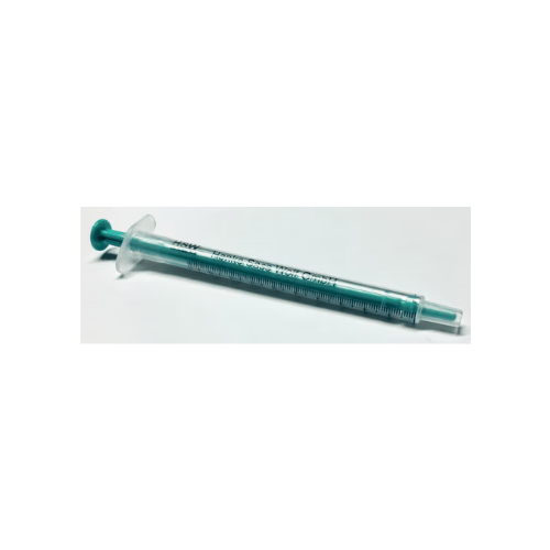 Syringe PP/PE without needle luer slip tip, centered, capacity 1 mL, graduated, 0.01 mL, non-sterile, 100pk