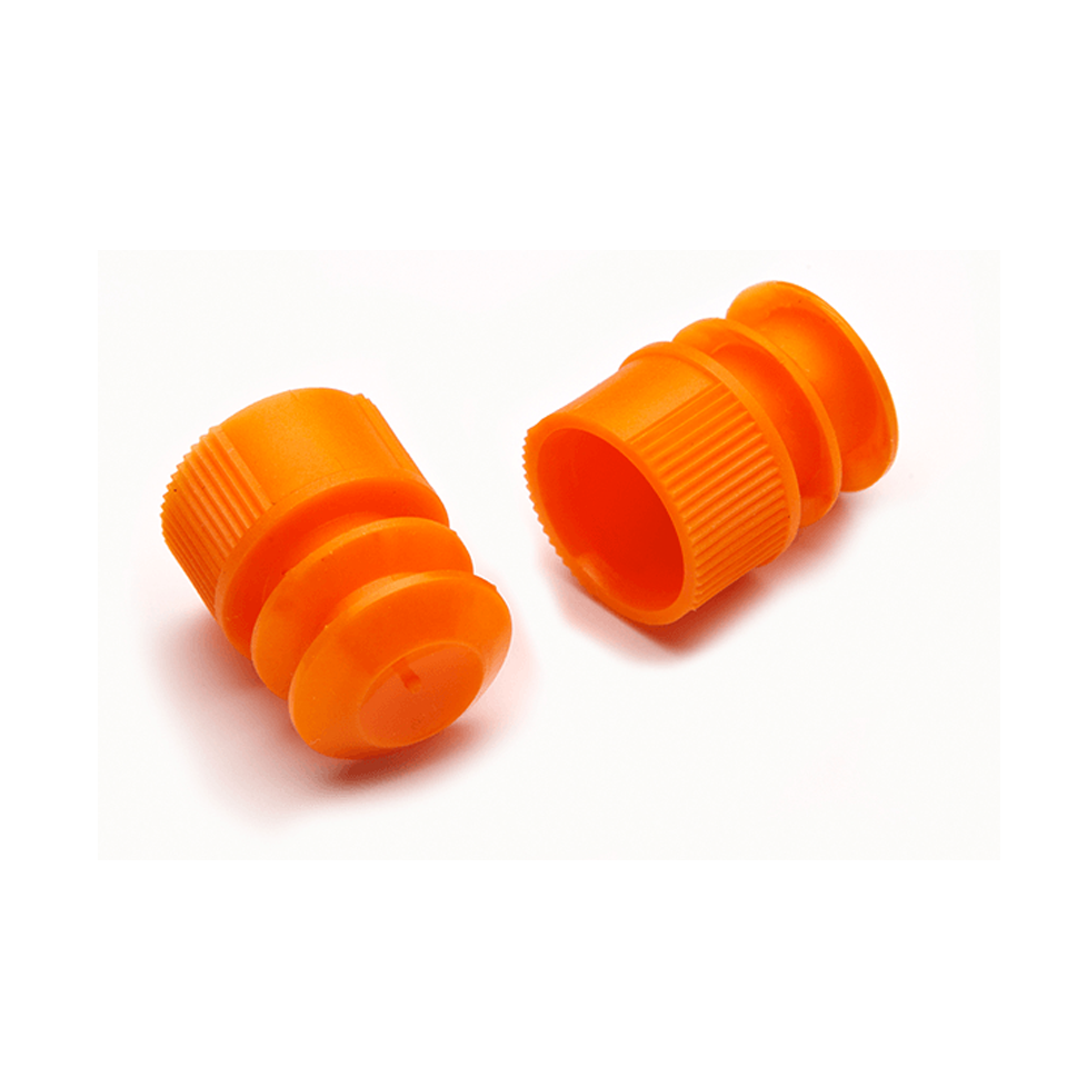 Plug Style Caps for 12x75 mm Culture Tubes, Orange Color, in Bags — Go ...