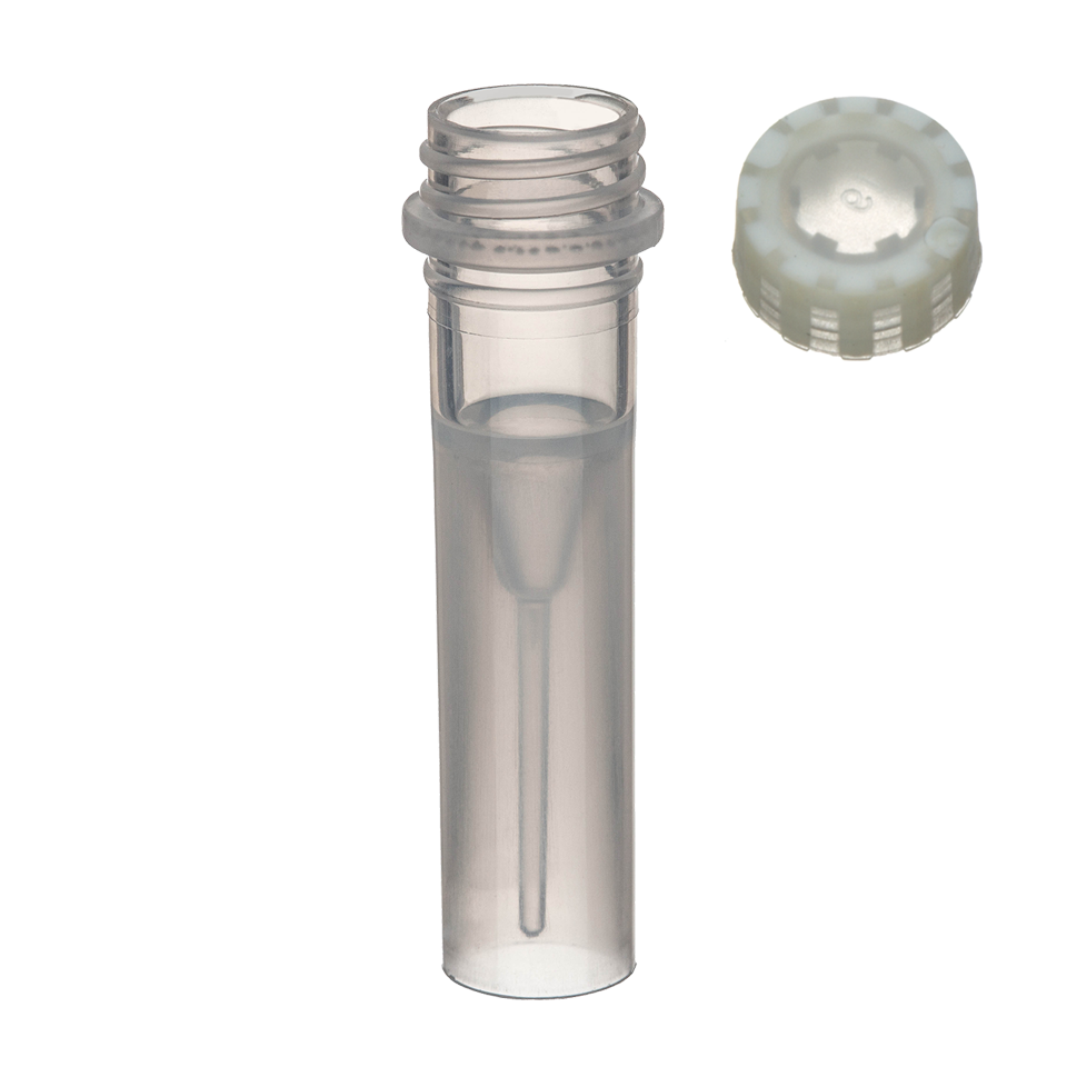 SuperClear® 0.5 mL Freestanding Screw Cap Microcentrifuge Tubes ...