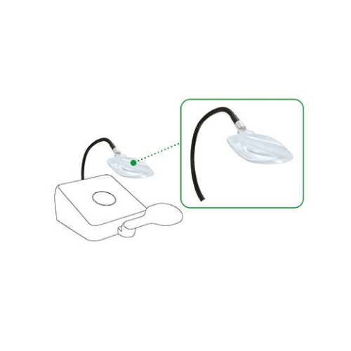 Magnifying lens for manual colony counters