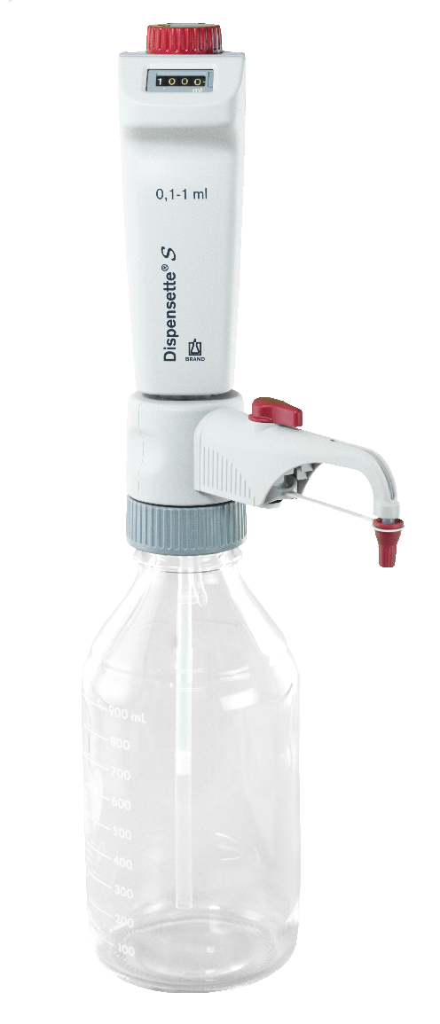 Dispensette S Digital Dispenser 0.1–1 mL Valve