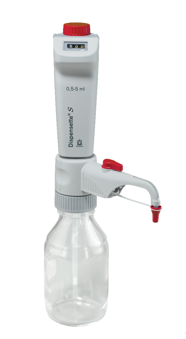 Dispensette S Digital Dispenser 0.5–5 mL Valve