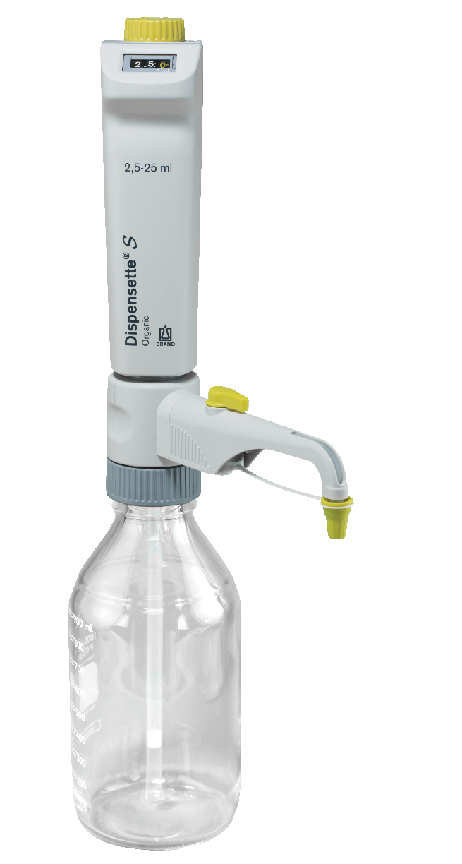 Dispensette S Organic Digital 2.5–25 mL Valve