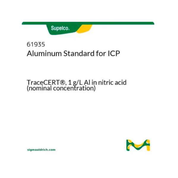 Aluminum ICP Standard 1 g/L TraceCERT® CRM, 100 mL