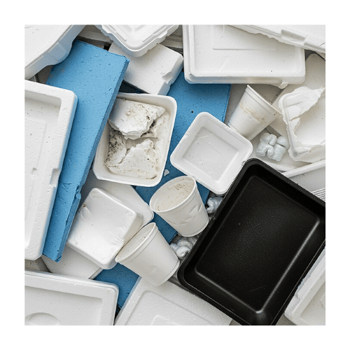 Mixed Styrofoam Waste