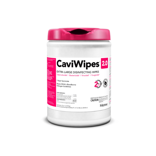 CaviWipes 2.0 Disinfectant Wipes 6 x 6.75