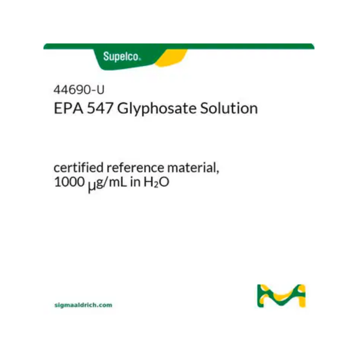 Glyphosate CRM 1000 µg/mL | EPA 547 Standard
