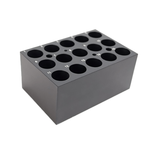 Hygiena 15-Well Heat Block Insert – Vial Tube Rack for Large Format ...