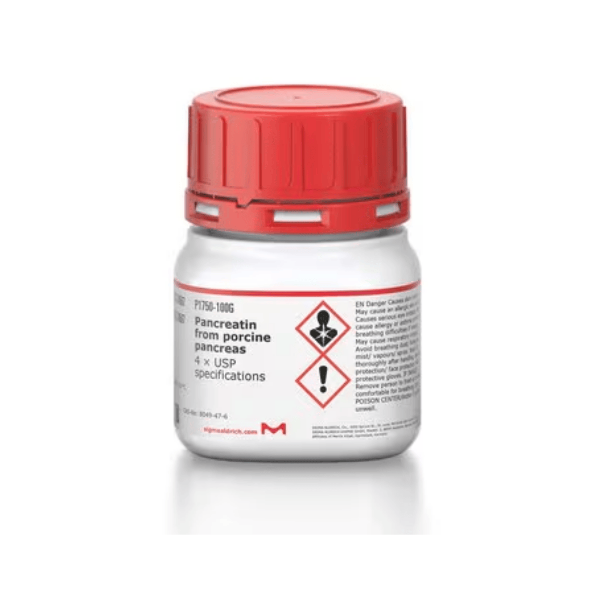 Pancreatin Porcine 4× USP Enzyme Powder 25 g Laboratory Grade
