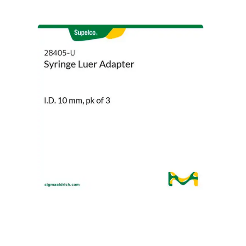 Syringe Luer Adapter- I.D. 10 mm, pk of 3